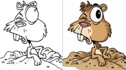 Groundhog Day Coloring Pages