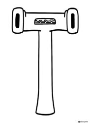 Alphabet Lore T with closed eyes coloring sheet