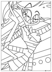 Angel Dust Close up Abstract Coloring Page