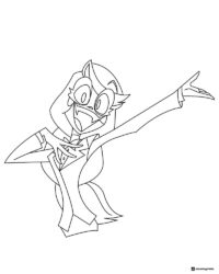 Charlie Morningstar Coloring Page Posing