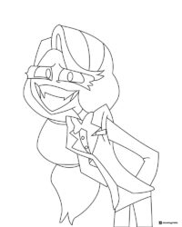 Charlie Morningstar Coloring Page Smiling