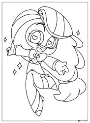 Charlie Morningstar Happy Pose Coloring Page