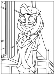 Charlie Morningstar Worried Coloring Page
