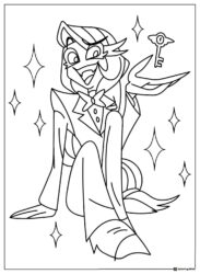 Charlie Morningstar with Key Coloring Page