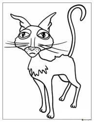 Coraline Cat Coloring Page