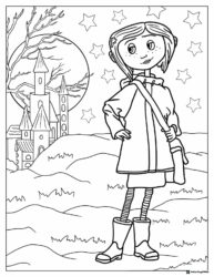 Coraline by Pink Palace Coloring Page