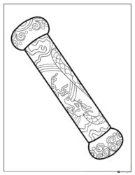 Dragon scroll from Kung Fu Panda Coloring Page