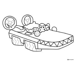 Gup B from Octonauts coloring page