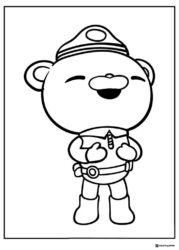Happy Barnacles from Octonauts coloring page