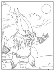 Kai the Collector Kung Fu Panda Coloring Page