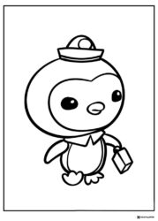 Kwazii the cat from Octonauts coloring page