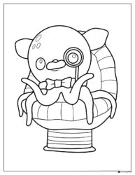 Octonauts Inkling in Shell Coloring Page