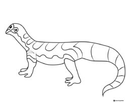 Octonauts Lizard Coloring Sheet