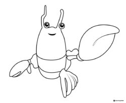 Octonauts Lobster Coloring Sheet