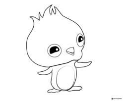 Octonauts Penguin Chick Coloring Sheet