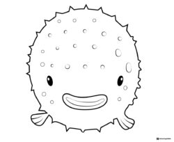 Octonauts Pufferfish Coloring Page