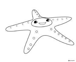 Octonauts Starfish Coloring Page