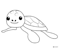Octonauts Turtle Coloring Sheet