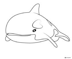 Octonauts young killer whale coloring page