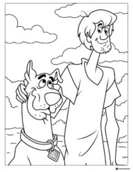 Scooby Doo and Shaggy coloring page