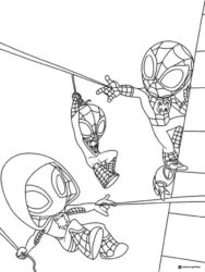 Spidey and Friends Web Slinging Action Coloring