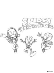 Spidey and His Amazing Friends Coloring Page