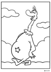 Star Bellied Sneetch Walking Coloring Page