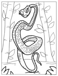 Viper from Kung Fu Panda coloring page