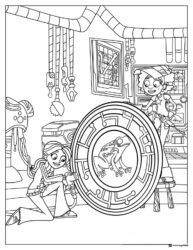 Wild Kratts Aviva and Koki with frog power disc coloring page