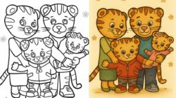 daniel tiger coloring pages