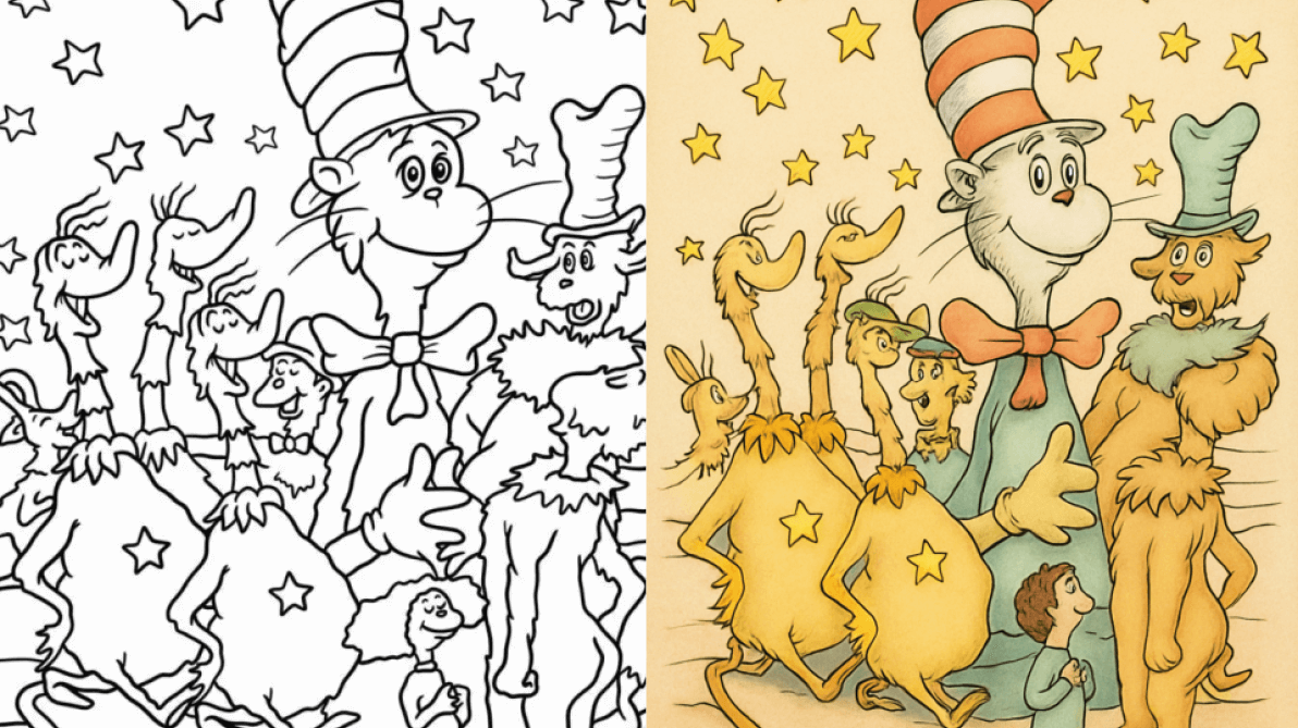 dr seuss coloring pages