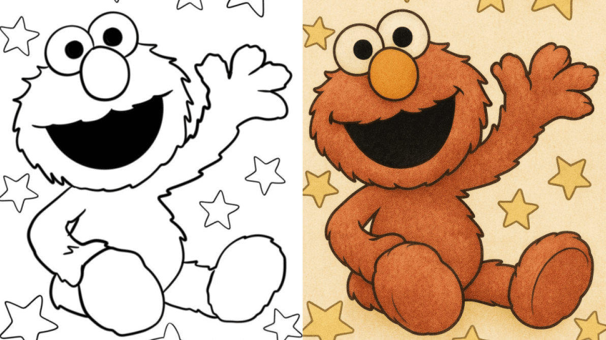 elmo coloring pages