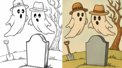 ghost coloring pages